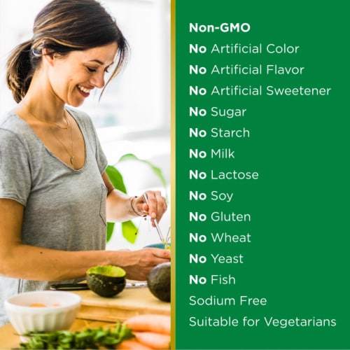 Nature’s Bounty Vitamin C + Rose Hips, 1000mg Immune Support Coated Caplets Perspective: top