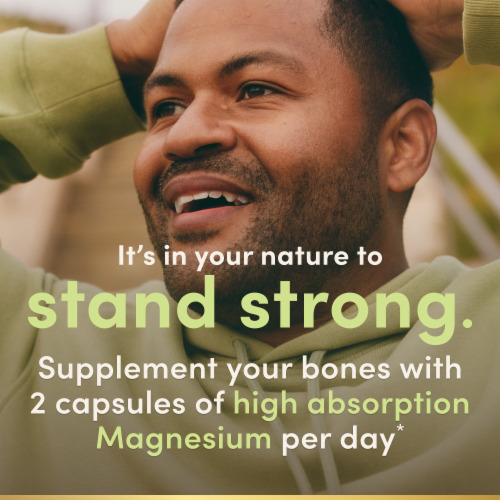 Nature's Bounty High Absorption Magnesium Glycinate Supplements, 240mg, Supports Muscle Relaxation Perspective: top
