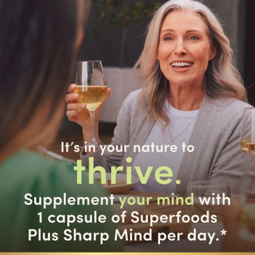 Nature’s Bounty Superfoods Plus Sharp Mind for Brain Health, Red Grapes, Cognitive Supplement Perspective: top