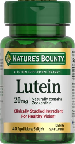 Nature's Bounty® Lutein Rapid Release Softgels 20mg Perspective: top