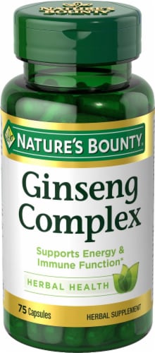 Nature's Bounty Ginseng Complex Capsules Perspective: top