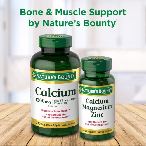 Nature's Bounty Magnesium Bone & Muscle Health Rapid Release Softgels, 400 Mg Perspective: top