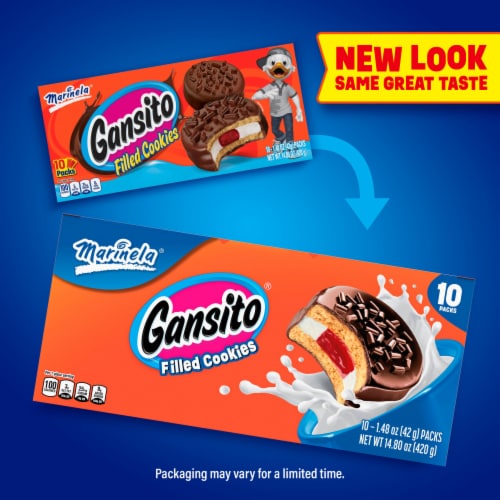 Marinela® Ganisto® Filled Cookies Perspective: top
