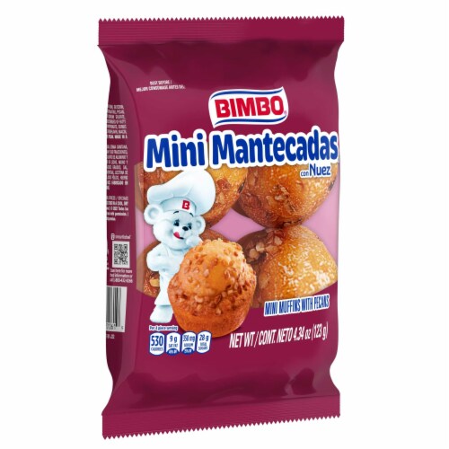 Bimbo Mini Mantecadas Vanilla Pecan Muffins Perspective: top