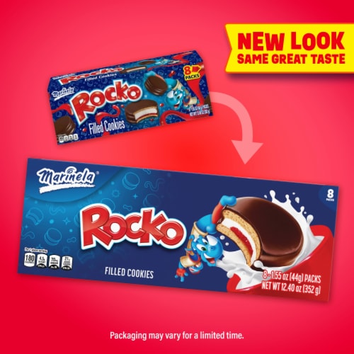 Marinela Rocko Filled Cookies Perspective: top