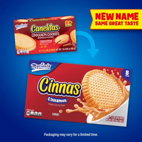 Marinela Canelitas Cinnamon Cookies Perspective: top