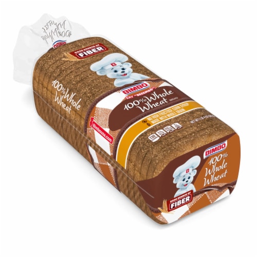 Bimbo® 100% Whole Wheat Bread Perspective: top
