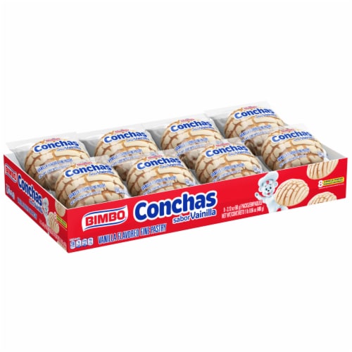Bimbo Conchas Vanilla Flavored Fine Pastry Perspective: top
