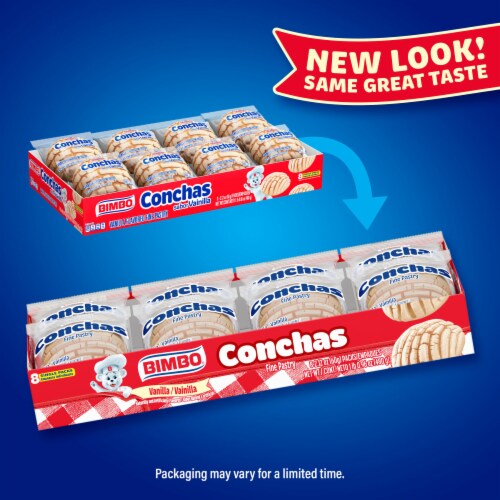 Bimbo Conchas Vanilla Pastry Perspective: top
