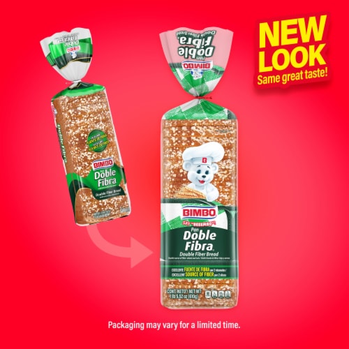 Bimbo Pan Doble Fibra Double Fiber Bread Perspective: top