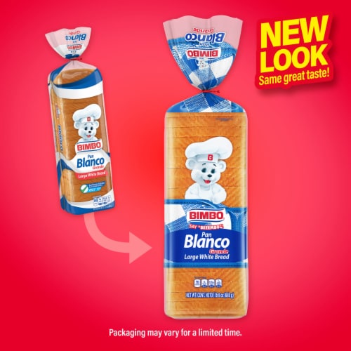 Bimbo Pan Blanco White Bread Perspective: top