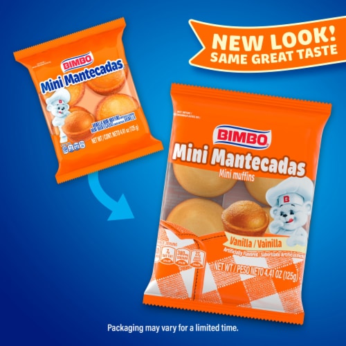 Bimbo Mini Mantecadas Vanilla Mini Muffins Perspective: top