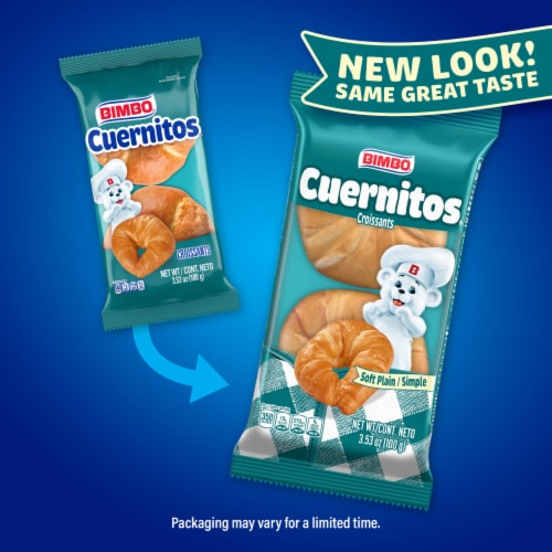 Bimbo Cuernitos Plain Croissants Perspective: top