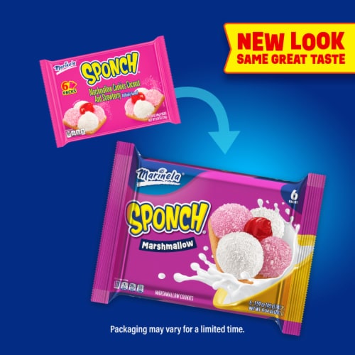 Marinela Sponch Coconut and Strawberry Marshmallow Cookies Perspective: top