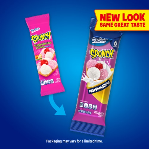 Marinela Sponch Coconut and Strawberry Marshmallow Cookies Perspective: top