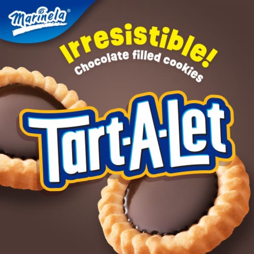 Marinela Tart-A-Let Chocolate Filled Cookies Perspective: top