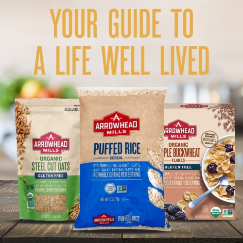 Arrowhead Mills™ Puffed Corn Bag Cereal Perspective: top