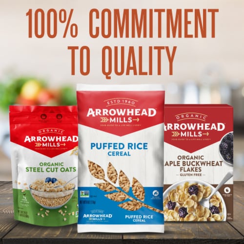 Arrowhead Mills Puffed Millet Bag Cereal Perspective: top
