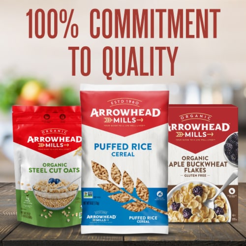 Arrowhead Mills Puffed Kamut Organic Bag Cereal Perspective: top