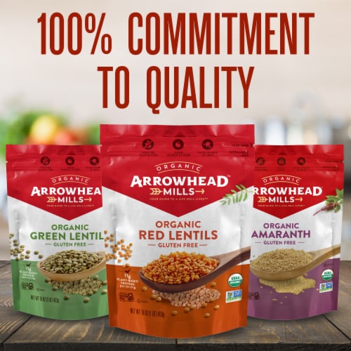 Arrowhead Mills Organic Red Lentils Perspective: top