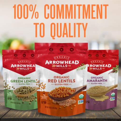 Arrowhead Mills Organic Chickpeas Perspective: top