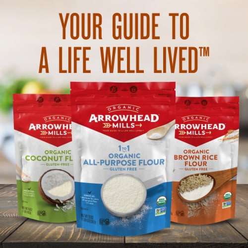 Arrowhead Mills™ Organic Brown Rice Flour Perspective: top