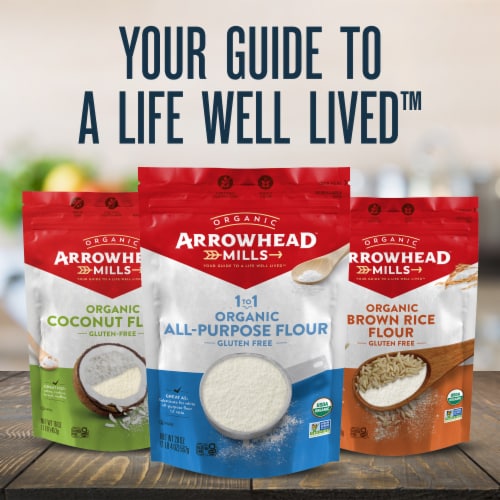 Arrowhead Mills Organic Gluten Free Tapioca Flour Perspective: top