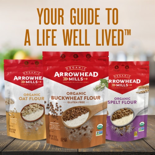 Arrowhead Mills Organic Oat Flour Perspective: top