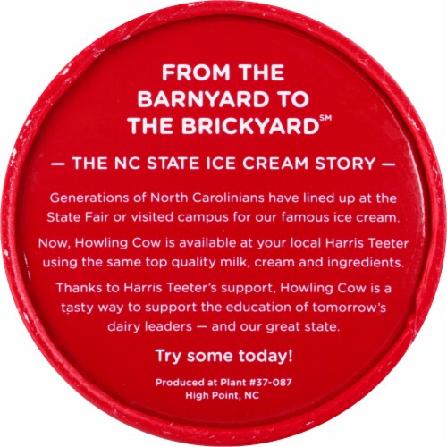 Howling Cow® Cookies and Cream Ice Cream Perspective: top