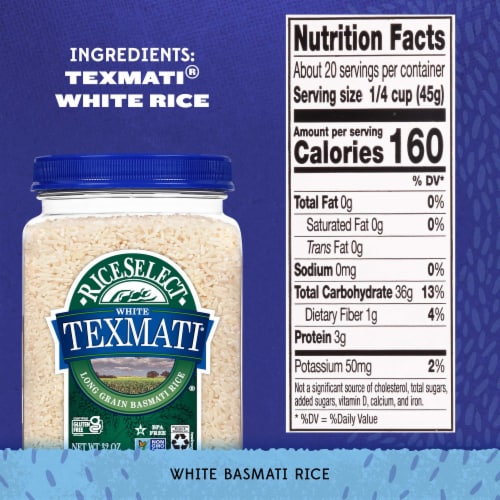 RiceSelect Gluten-Free Texmati White Rice Perspective: top
