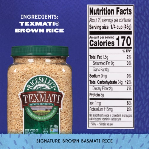 RiceSelect Gluten-Free Texmati Brown Rice Perspective: top