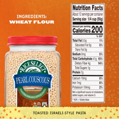 RiceSelect Pearl Israeli Style Couscous Perspective: top