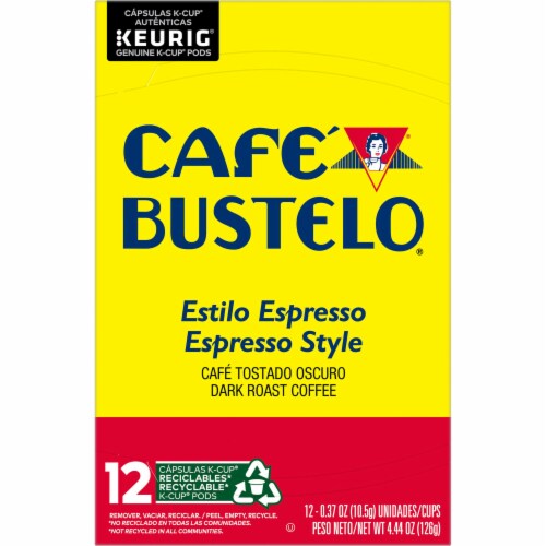 Café Bustelo® Espresso Style Dark Roast K-Cup Coffee Pods Perspective: top