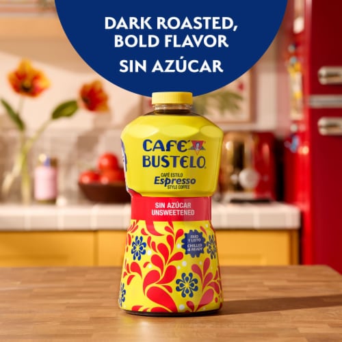 Café Bustelo Unsweetened Espresso-Style Iced Coffee Perspective: top