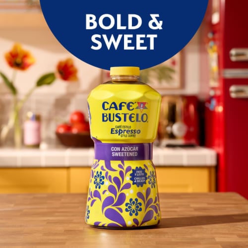 Café Bustelo Sweetened Iced Coffee Perspective: top