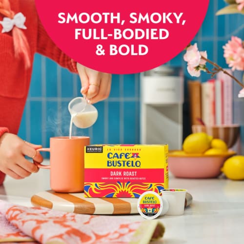 Café Bustelo Dark Roast Coffee Perspective: top