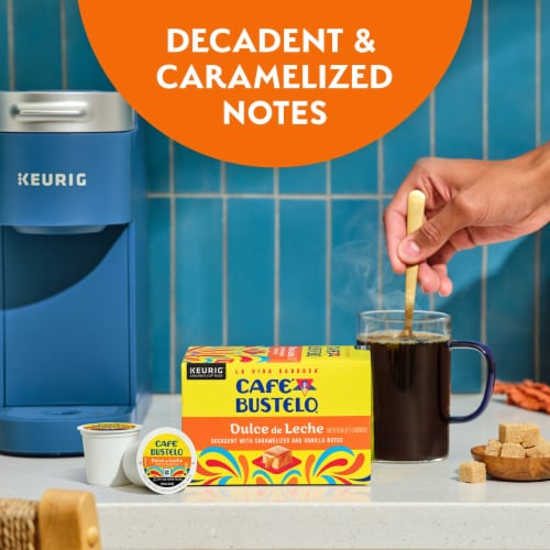 Café Bustelo Dulce de Leche Artificially Flavored Coffee Perspective: top