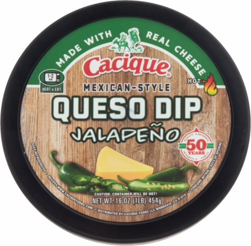 Cacique® Mexican-Style Jalapeno Queso Dip Perspective: top