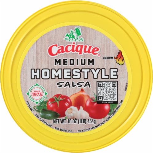 Cacique® Medium Homestyle Salsa Perspective: top
