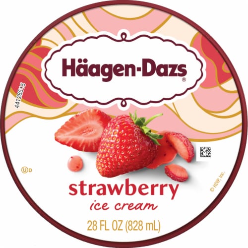 Haagen Dazs® Strawberry Gluten Free Ice Cream Perspective: top