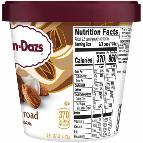 Haagen Dazs® Rocky Road Gluten Free Ice Cream Perspective: top