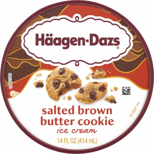 Haagen-Dazs® Salted Brown Butter Cookie Ice Cream Perspective: top