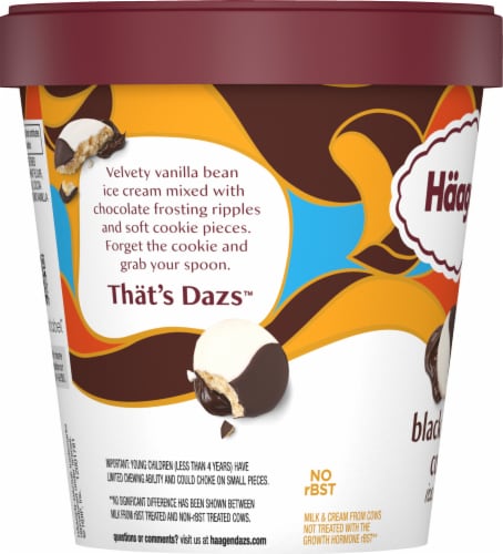 Haagen Dazs® Black & White Cookie Ice Cream Perspective: top