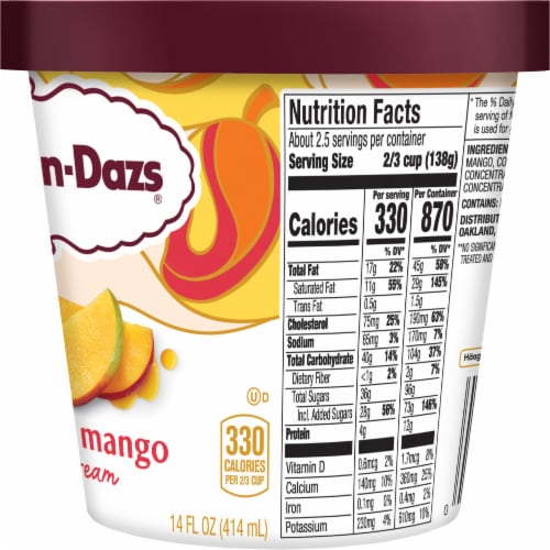 Häagen-Dazs Mango Ice Cream Perspective: top