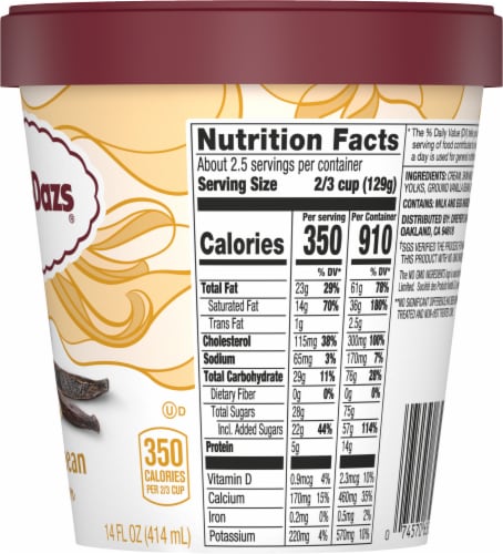 Haagen Dazs® Vanilla Bean Gluten Free Ice Cream Perspective: top
