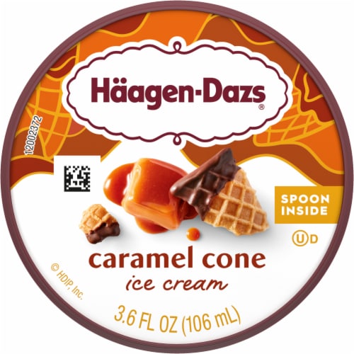 Haagen Dazs® Caramel Cone Ice Cream Cup Perspective: top