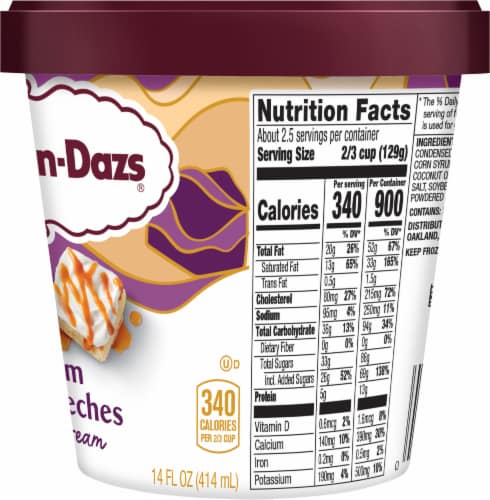 Haagen Dazs® Rum Tres Leches Ice Cream Pint Perspective: top