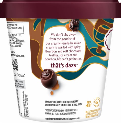 Haagen Dazs® Spirits Bourbon Vanilla Bean Truffle Ice Cream Perspective: top