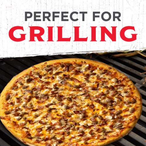 Jack's Bacon Cheeseburger Thin Crust Frozen Pizza Perspective: top