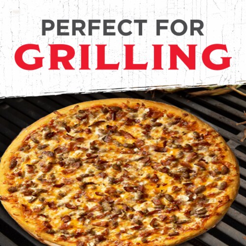 Jack's Bacon Cheeseburger Thin Crust Frozen Pizza Perspective: top